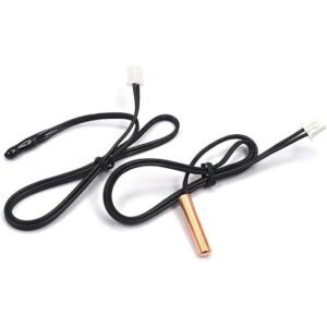 Temperature Sensor Air Conditioning Temperature Sensor 5K 10K 15K 20K 25k 50K Air Conditioner Tube Sensor Rubber Head Copper Head (Color Rubber Head 5K)